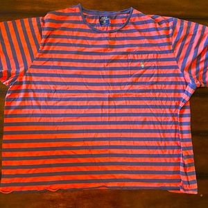 Polo Ralph Lauren Red/Navy Stripe Pocket Tee 4XL